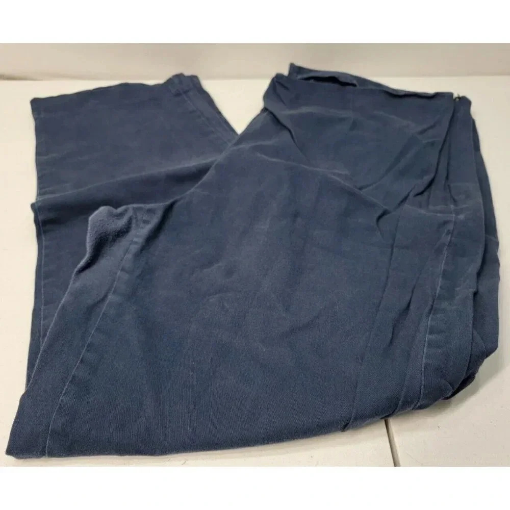 J. Jill Navy Blue Side Zip Chino Pants, Plus Size 18, Inseam 26” - Picture 1 of 6